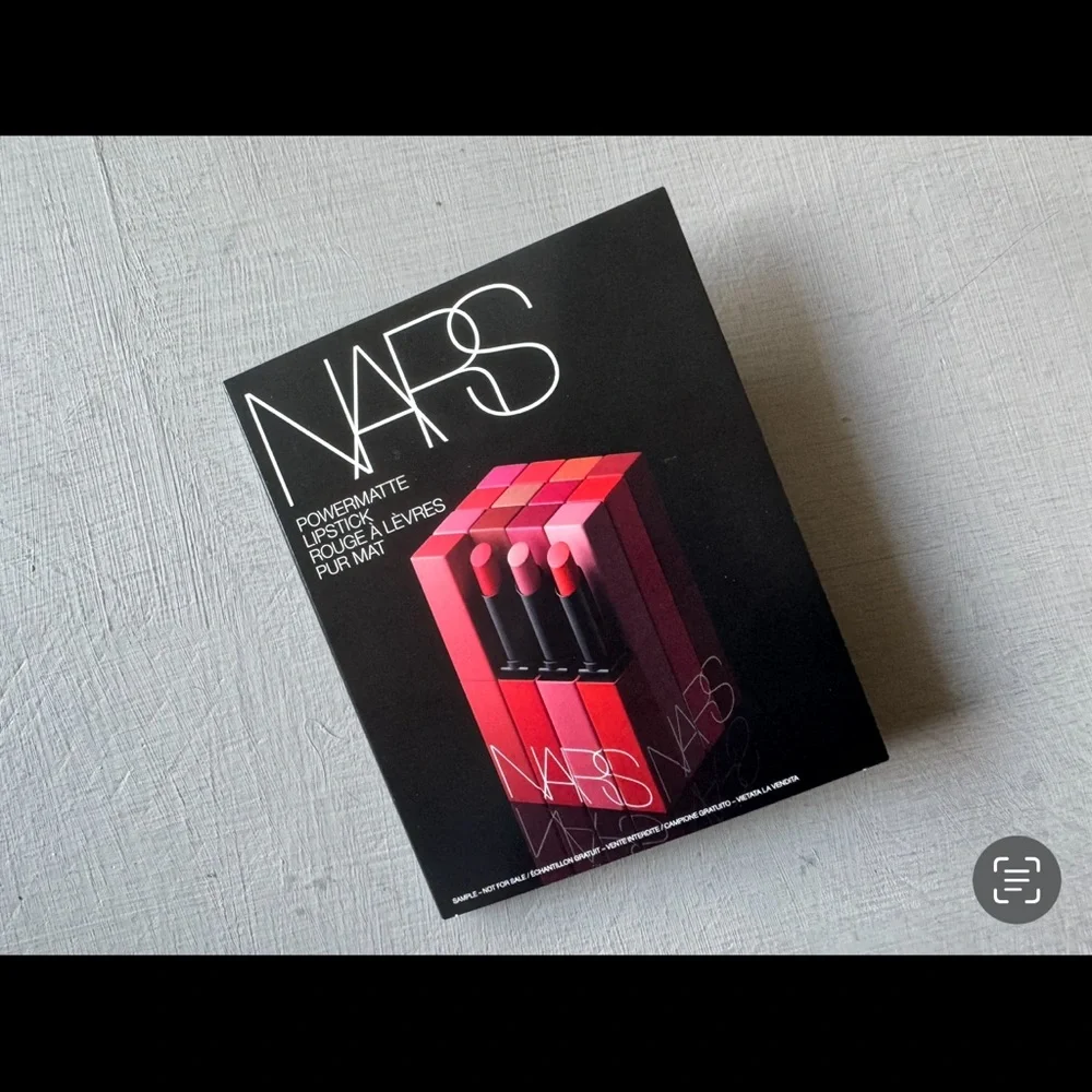 NWT NARS Powermatte Long-Lasting Lipstick Sample Card